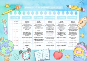 Horario 1º de infantil