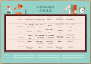 Horario 4º de E.S.O