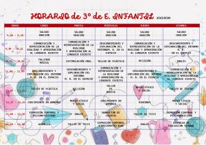 HORARIO 3º INF