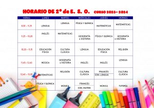 HORARIO DE CLASES 2023-24 eso 2