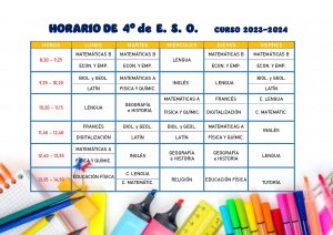 HORARIO DE CLASES 2023-24 eso-4
