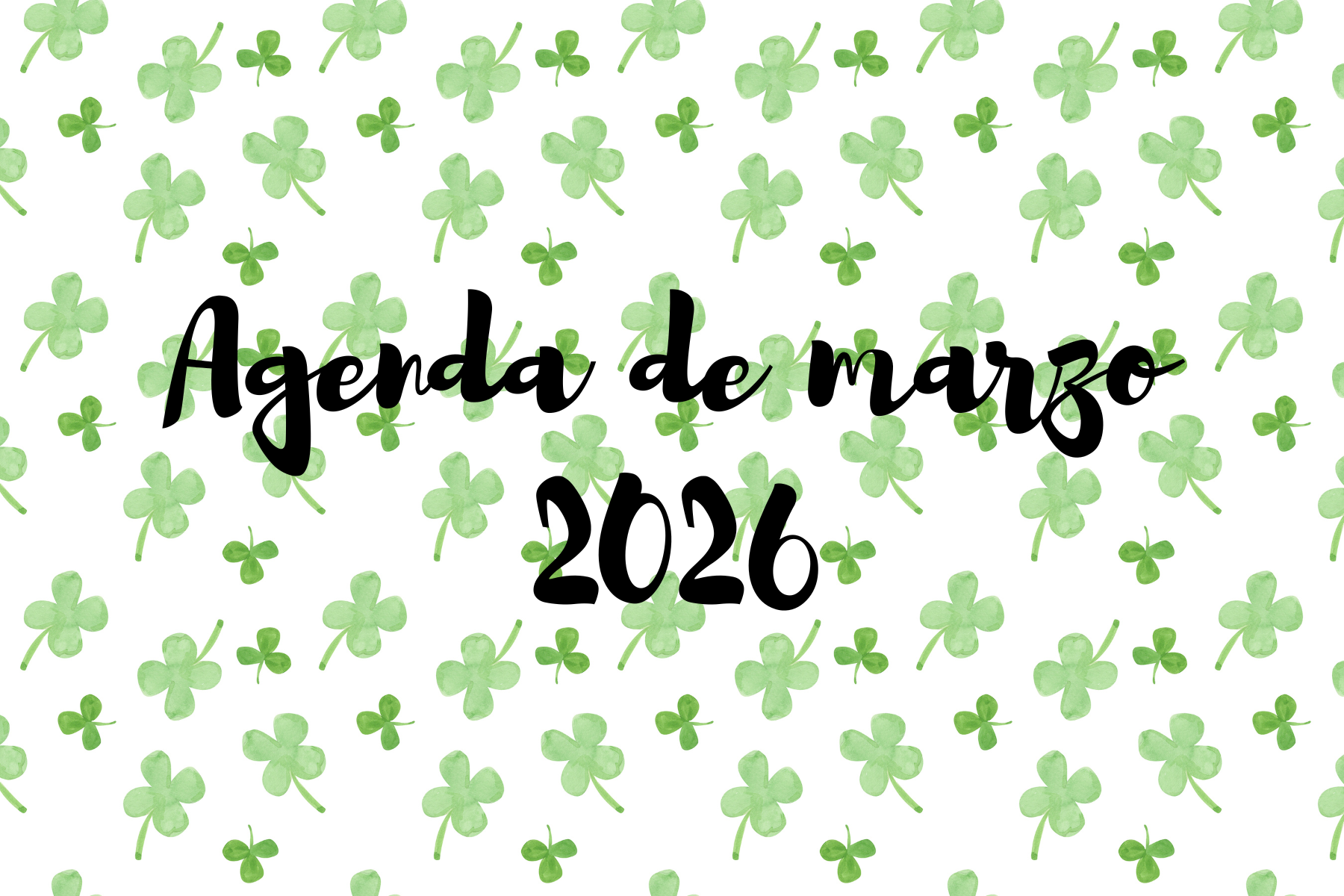 AGENDA DEL MES DE MARZO